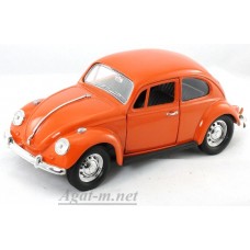 Масштабная модель Volkswagen Beetle 1967г. оранжевый